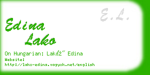 edina lako business card